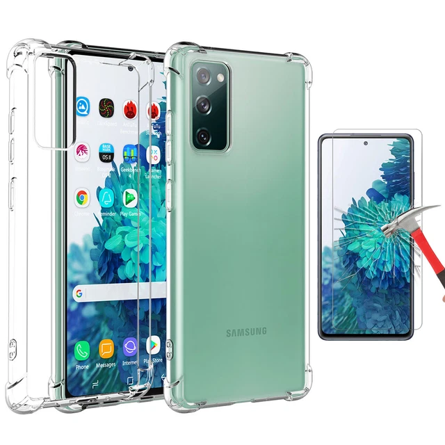 For Samsung Galaxy S20 FE Ultra Plus Clear Case Cover with Screen Protector