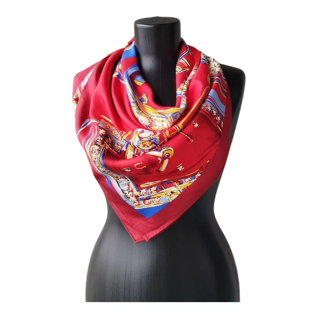 Asbwuo Foulard Carré En Satin Pour Femme, Motif Frites Et Cœurs