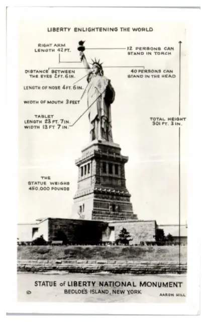 Statue de la Liberté Bedloe's Île New York non Utilisé Carte Postale
