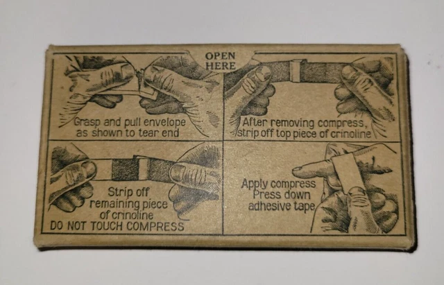 Vintage Mine Safety Appliances Co, Adhesive Compresses, Empty Box Decor Prop