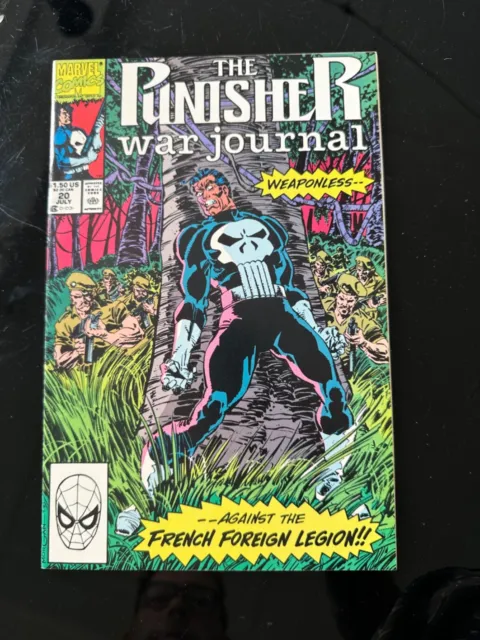Punisher War Journal #20 (1988 Series) Direct Vol. 1 Marvel Comic Book July 1990