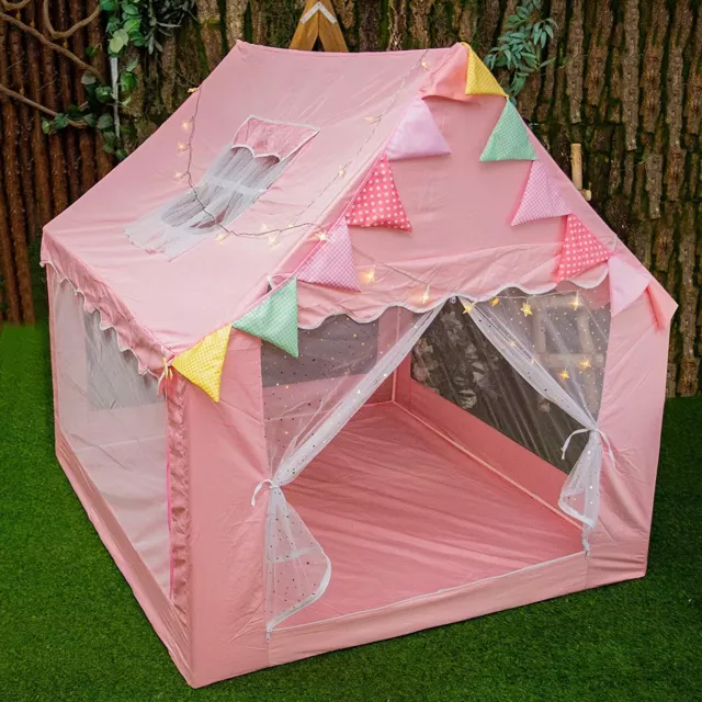 Kids Play Tent for Girls Large Princess Tent Castle Playhouse with Star Lights