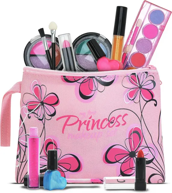Kids Makeup Kit for Girl Make Up Remover Real Washable Princess Set NON  TOXIC