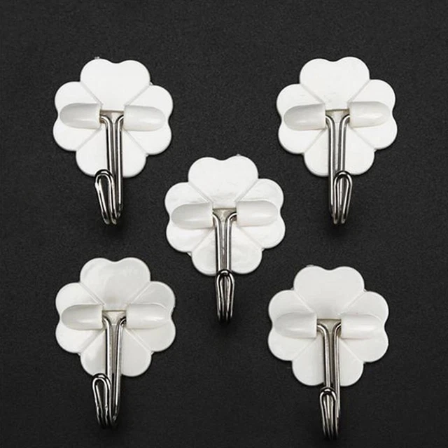 1/10pcs Self-adhesive Hooks Transparent Wall Hook Strong Sticky 2022 Towel Z2F6
