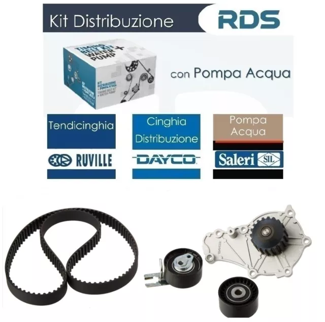 Kit distribuzione + Pompa Acqua per Ford Fiesta V VI Fusion C-MAX 1.6 TDCi