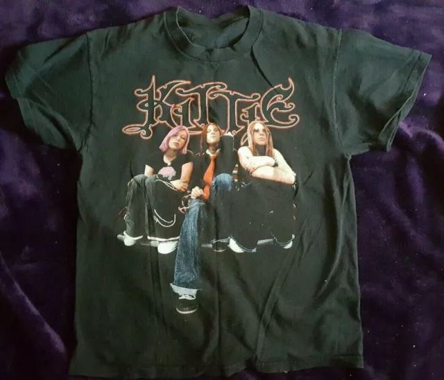 In Concert Tour Kittie Band Shirt Short Sleeve Black Men Unisex S-5XL