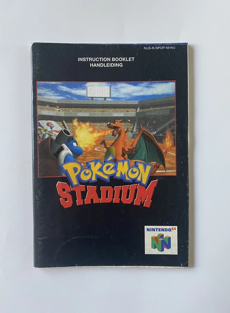 Pokemon Stadium Nintendo 64 N64 Instruction Booklet Manual ONLY UK PAL *NO GAME