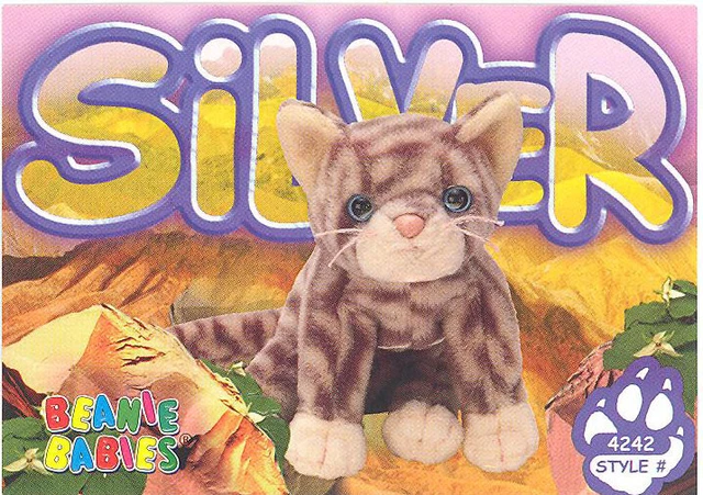 Ty Beanie Babies Silver Cat FOR SALE PicClick UK