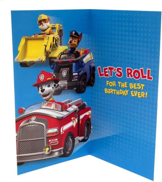 PAW PATROL GEBURTSTAGSKARTE Geburtstag Junge Karte EUR 12,11 PicClick DE