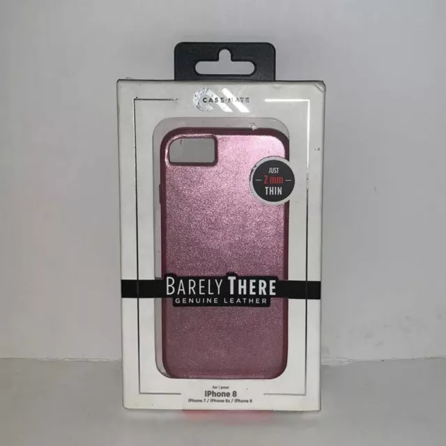 Case Mate Barely There iPhone SE 2022 2020 iPhone 7 iPhone 8 Leather Case - Pink
