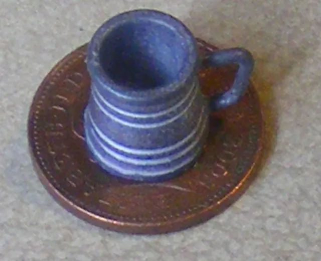 Tudor Zinn Half Pint Tankard Tumdee Maßstab 1:12 Puppenhaus Miniatur FD118 2