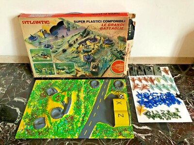 Atlantic ATLANTIC H0 MP-201 PLASTICO CON ISTRUZIONI E BOX BERSAGLIERI POSTAZIONE ATOMICA 