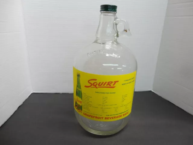 Squirt  Soda Fountain Syrup Jug Paper Label 1 Gal