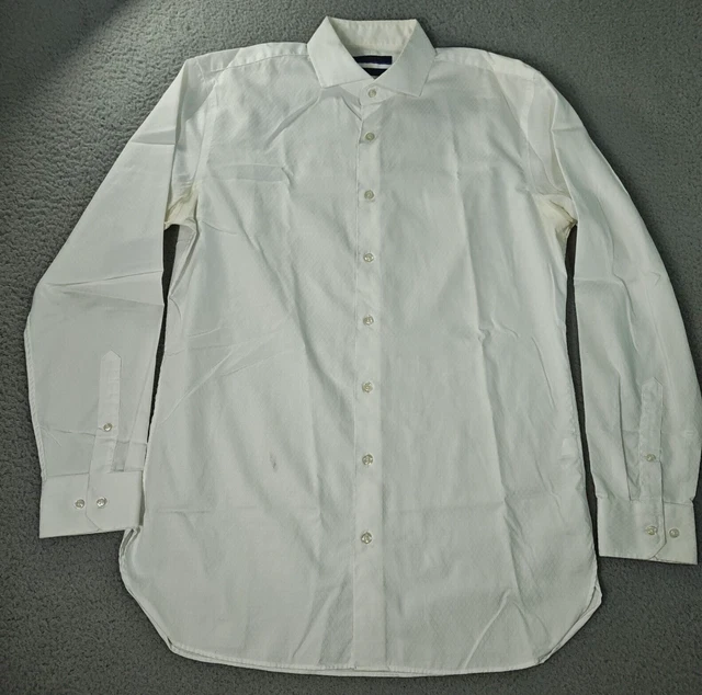 10 BROLETTO MENS White Trim Fit Dress Shirt Size 18.5 36 37 NWT 100.00 PicClick