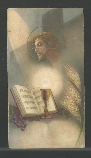Estampa antigua de Jesus andachtsbild santino holy card santini