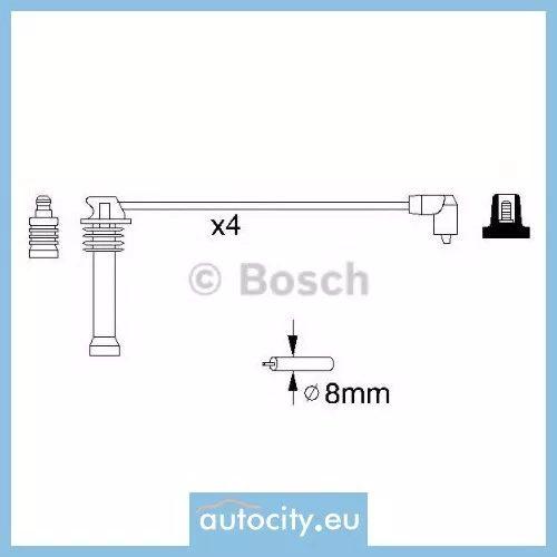 Bosch 0 986 357 141 B141 Jeu de fils d'allumage