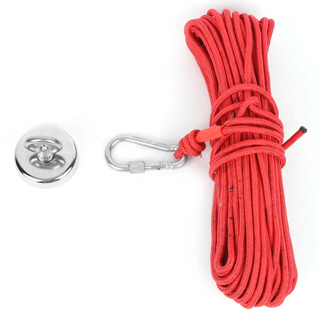 (245LBS N35) Aimant De Pêche Crochet Magnétique Revêtement De Chasse De