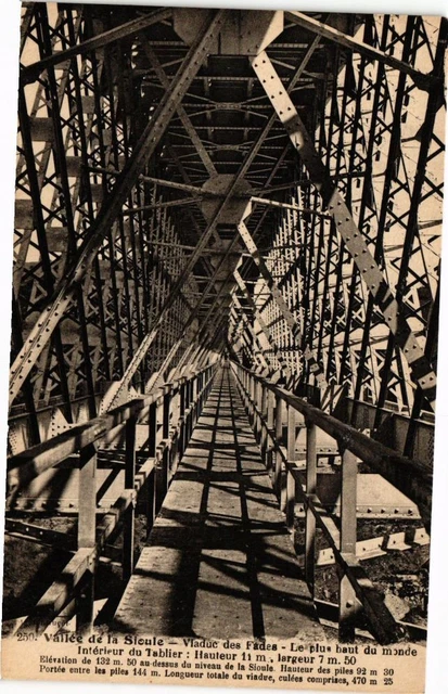 CPA SIOULE Valley - FADES Viaduct - The Tallest in the World... (222034)