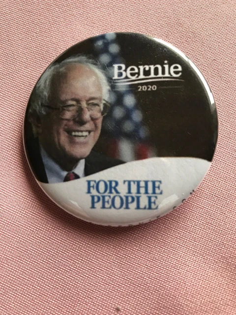 Bernie Sanders For The People Political Pinback Button