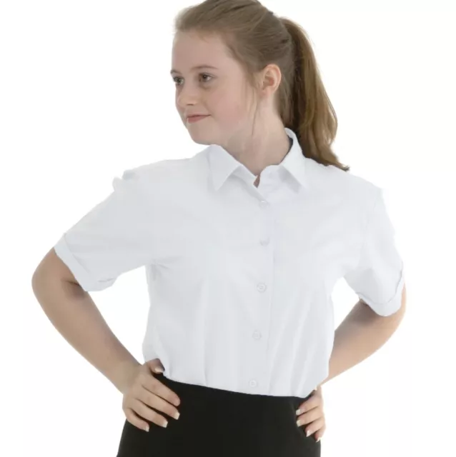 Camicia scuola Ex-MS bambina 1x uniforme manica corta taglia 11-12 anni