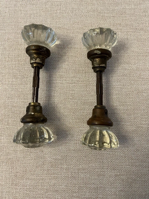 Reduced For Christmas /  Early 20th Century Victorian Style Crystal Door Knob