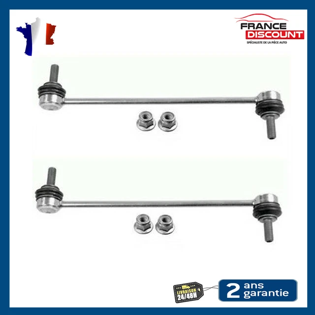 Frankberg Kit Suspension Avant : 2 Bras + 2 Rotules De Direction + 2 Biellettes Barre Stabilisatrice – Compatible Renault Clio II, Kangoo, Kubistar