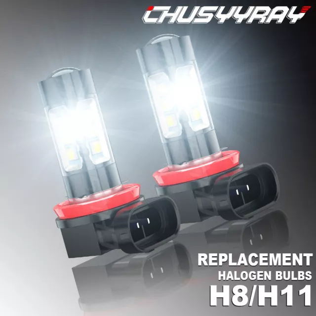 For INFINITI M37 M56 QX56 EX35 FX35 2X H11 White Upgrade LED Fog Lights Bulbs