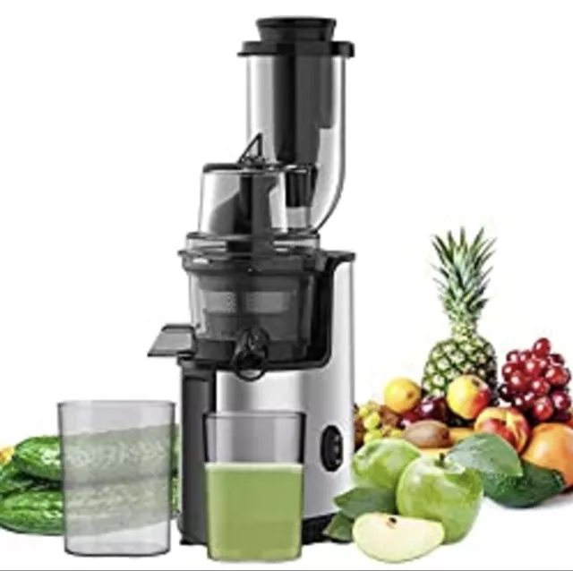 Juicer Machine, Slow Masticating Juicer Extractor, Cold Press Juicer with Quiet