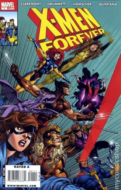 X-Men Forever #1 GRUMMETT Variant 1st Printing FN 2009 Stock Image