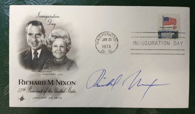 Innauguration Day Cover Envelope of Richard & Pat Nixon - Signed - Jan 20, 1973