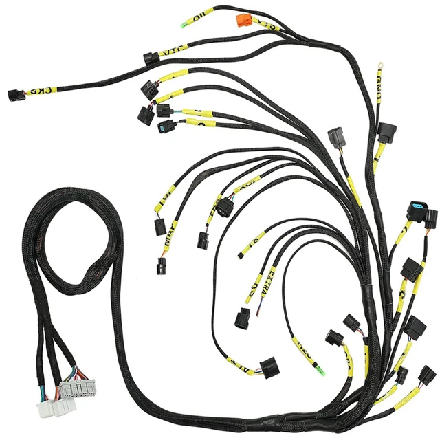 Tucked Engine Harness For Honda Acura K-Swap Integra CRX EK EG K20 K24 K-Series