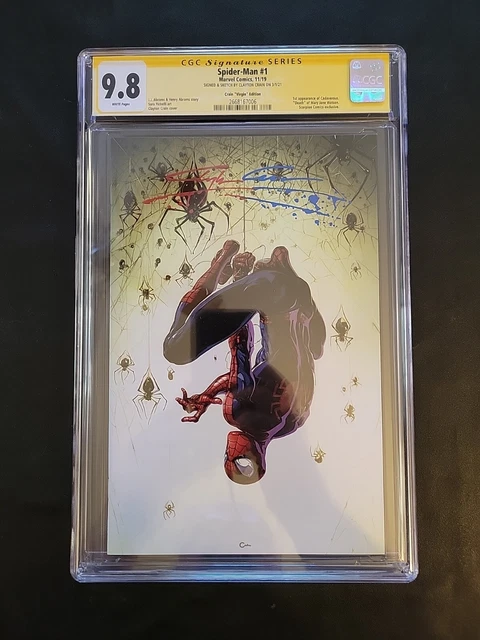 Spider-Man #1 (2019) CGC 9.8 SS Crain Variant Cover 1st App. Cadaverous Marvel