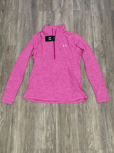 Under Armour Long Sleeve 3/4 Zip Youth Girls XL NWT