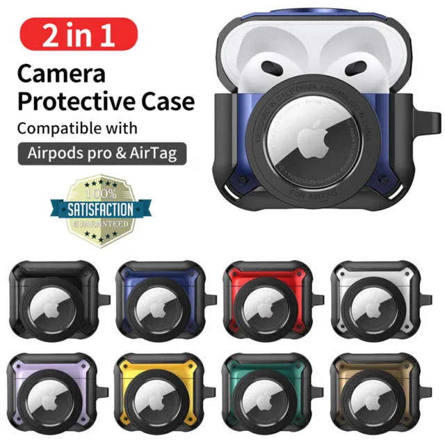 Écouteurs Coque avec porte-clés airtag Housse Pour Apple airpods Pro 2/Pro/3rd