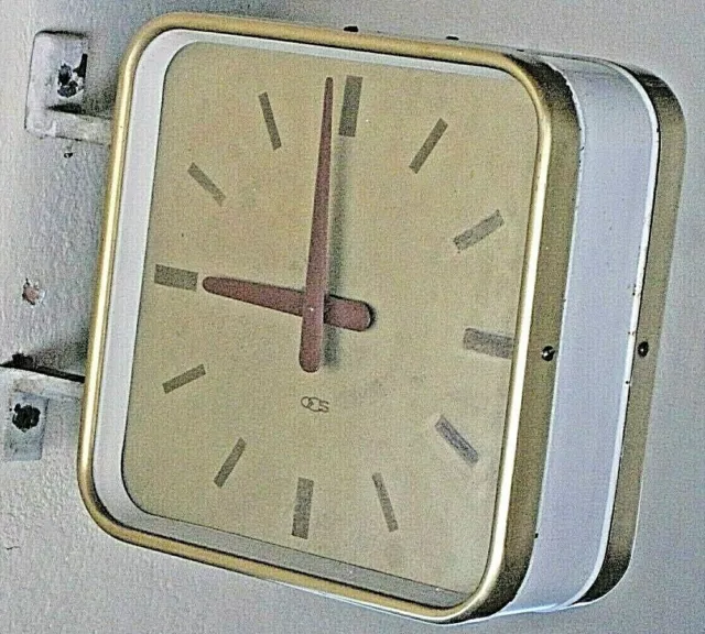 Gio Ponti Boselli Ocs Orologio Bifacciale Da Stazione Tram Milano Anni 40/50