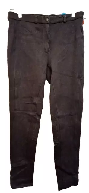 32"W Schwarz Erforderlich Pferd Pony Glücklich Hacker Übungssattel Reiten Jodhpurs