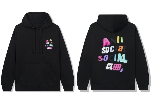 DS Anti Social Social Club ASSC Real me Black Hoodie in hand Supreme BAPE KITH