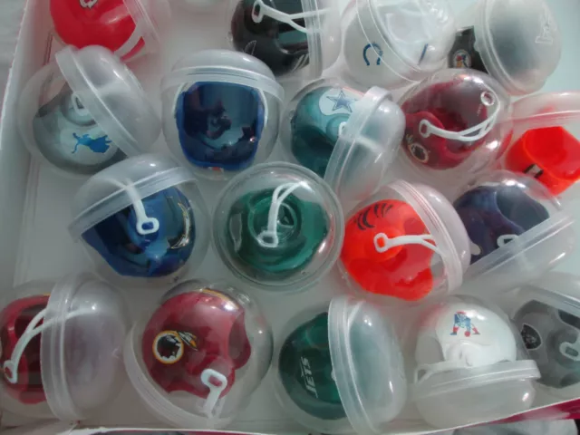 Gumball Helmet NFL 1980's Vending Plastic Mini Football Vintage W/ Sticker ON