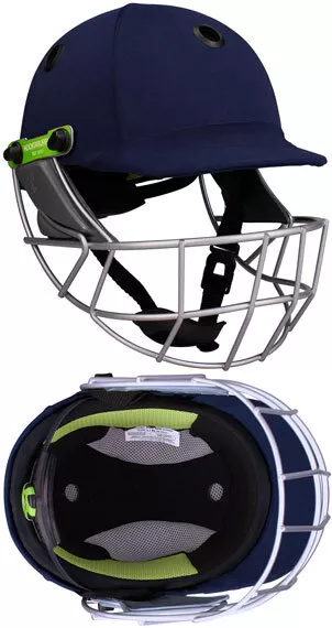 2024 Kookaburra Cricket Pro 600F Navy Helmet - Steel Grill - Free P&P