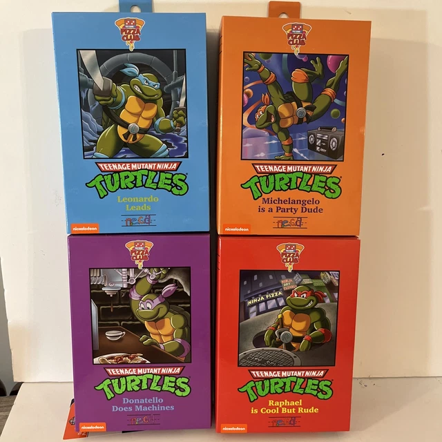 NEW 2024 HAULATHON NECA TMNT Pizza Club Set Of 4 Complete [SAME DAY