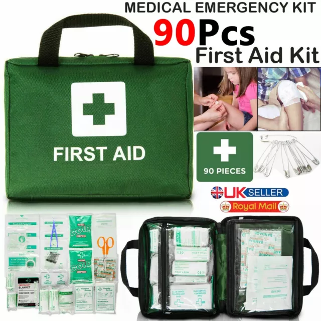 90 Stück Erste Hilfe-Kit Tasche Medizinisches Notfall-Kit. Reise Nach Hause Auto Arbeitsplatzkit