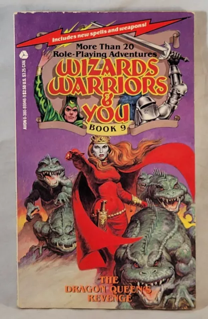Vintage 1986 Wizards Warriors & You Book #9 Dragon Queen's Revenge