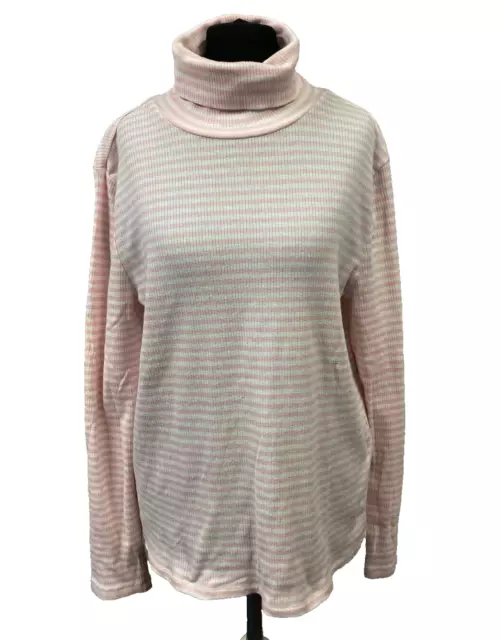 Tommy Hilfiger Donna Pullover collo Alto Tgl L Lavorato a Maglia Base E266