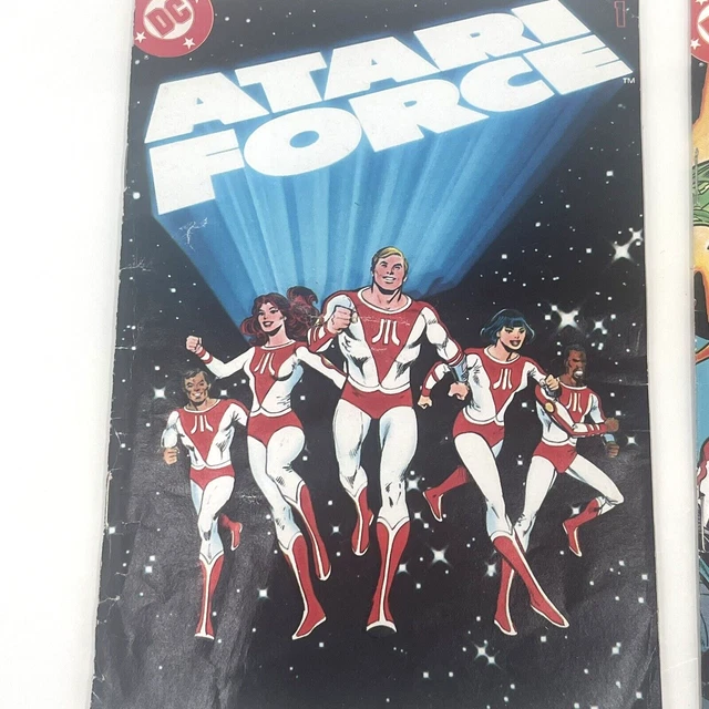 1982 ATARI FORCE Vol 1. No. 1  & Vol 1. No 4.  DC Comics 1982 2