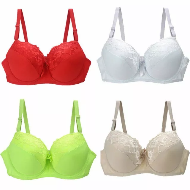 Women's Sexy Lace Floral Bra Multiway Plus Size Bra Push Up Bra Ladies Underwear