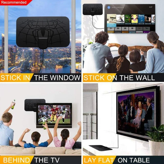 980 Miles TV Antenna Digital 4K 1080P Antena Indoor HDTV Signal Amplifier ~b 3