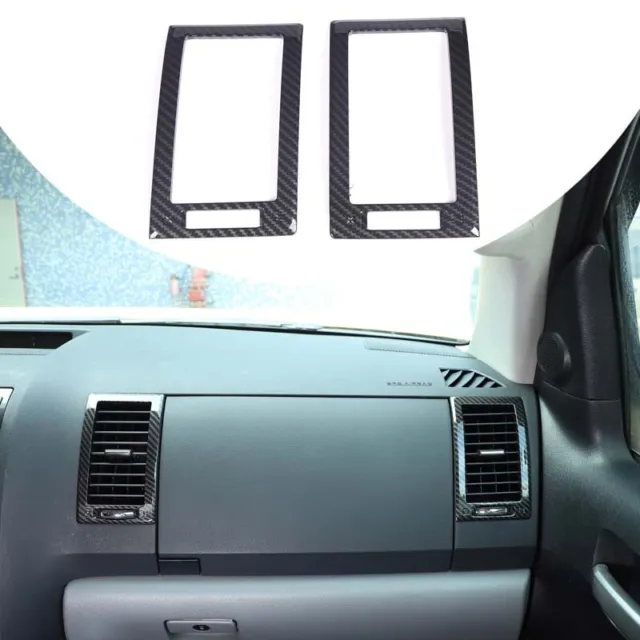 Carbon Fiber Interior Passenger Air Vent Frame Trim For Toyota Tundra 2007-2013