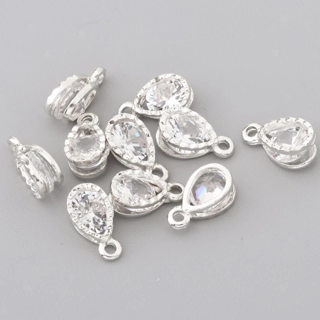 10 Stück Strass Kristall Charm Anhänger für DIY Scrapbooking DIY Charms