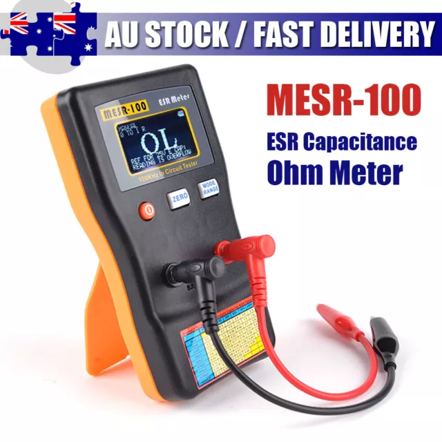 MESR-100 ESR Capacitance Ohm Meter Professional Measuring Resistance Tester AU