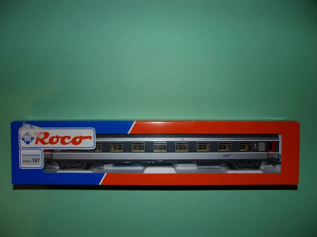 LS MODELS 41071 - Voiture lits type P livrée inox bandeau bleu de la